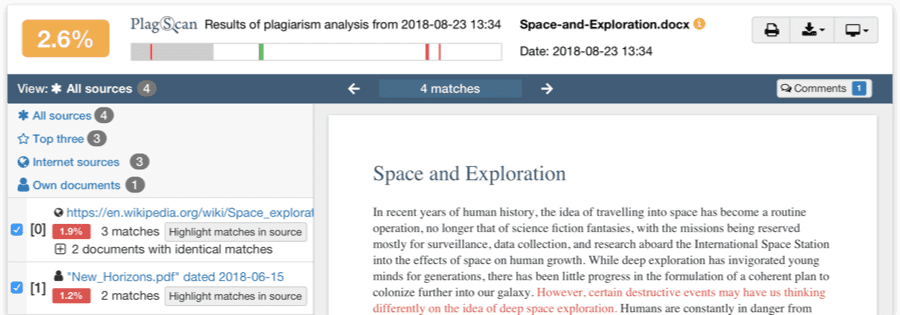 plagiarism checker free turnitin