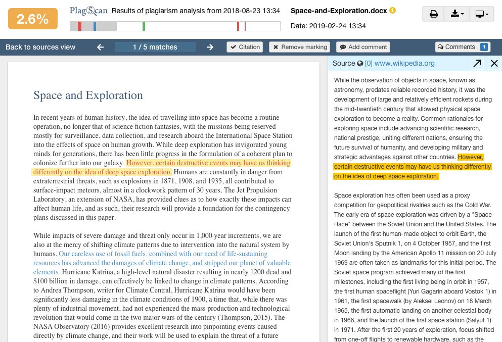 How to view your CopyLeaks plagiarism score for an assignment (students) –  UC San Diego Extended Studies Online